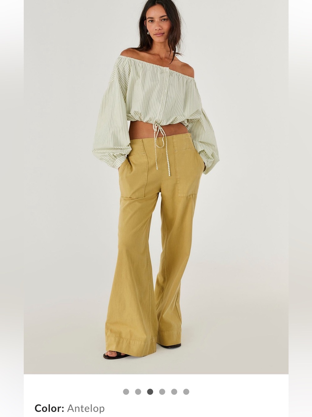 We The Free Breezy Denim Pull-On Jeans in Antelop